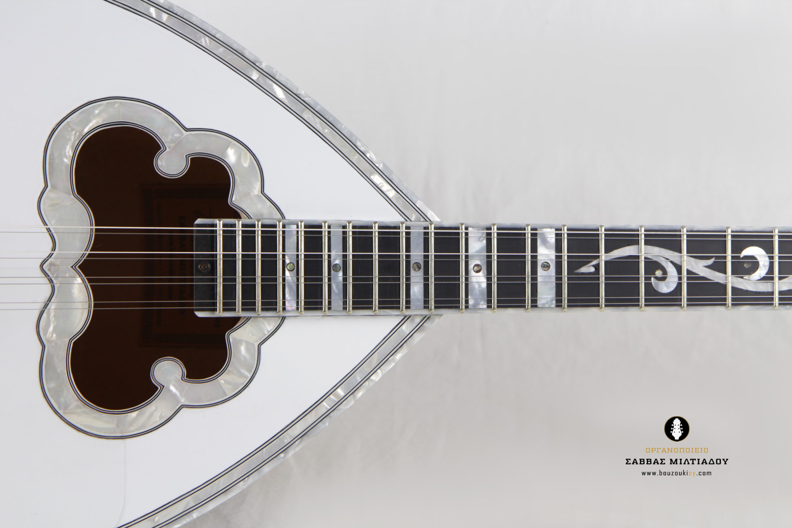 Άσπρο μπουζούκι PGN087B - 8 Strings white Bouzouki - Greek bouzouki - κατασκευαστές μπουζουκιών - Οργανοποιείο Σ. Μιλτιάδου (8)