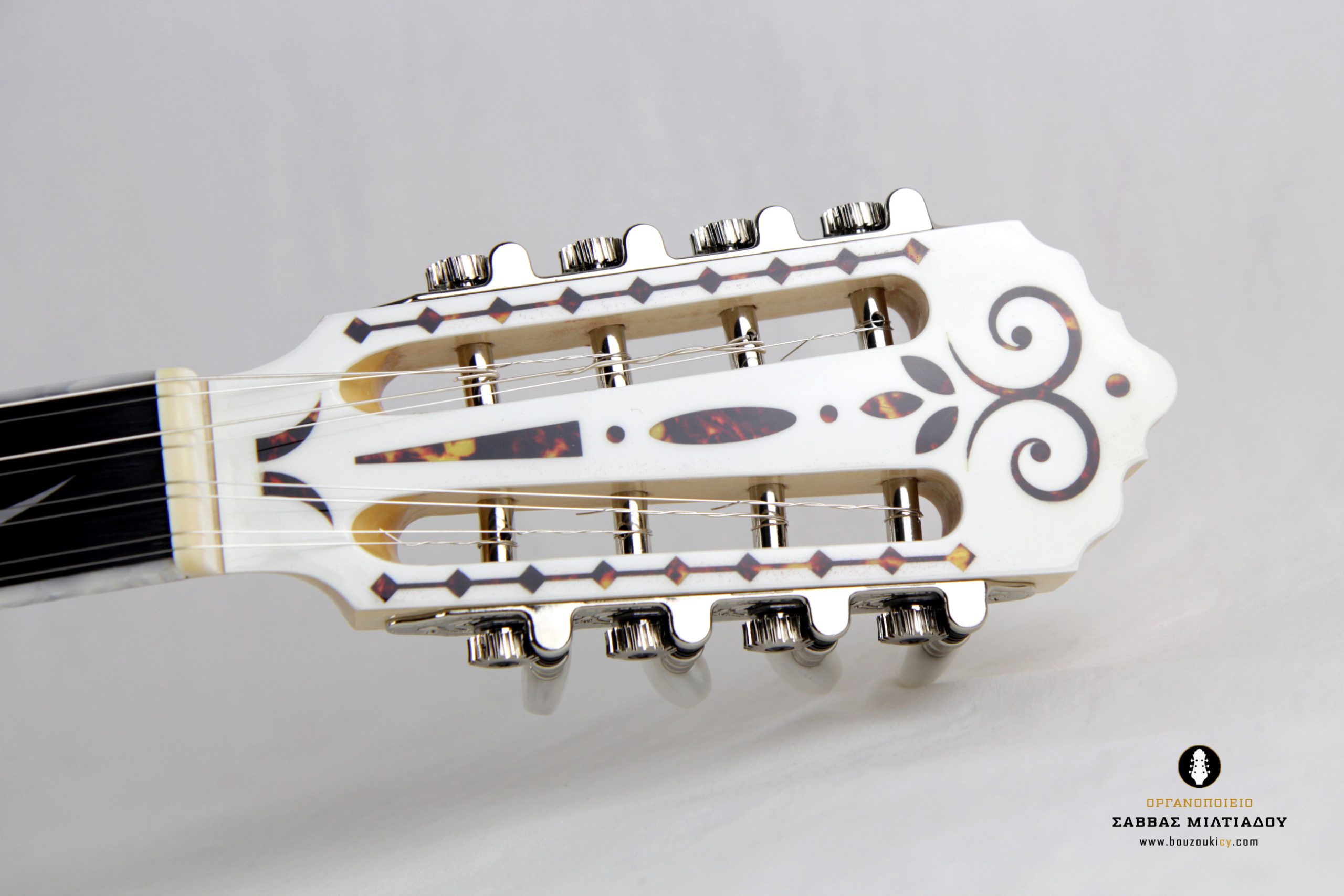 Άσπρο μπουζούκι PGN087B - 8 Strings white Bouzouki - Greek bouzouki - κατασκευαστές μπουζουκιών - Οργανοποιείο Σ. Μιλτιάδου (9)